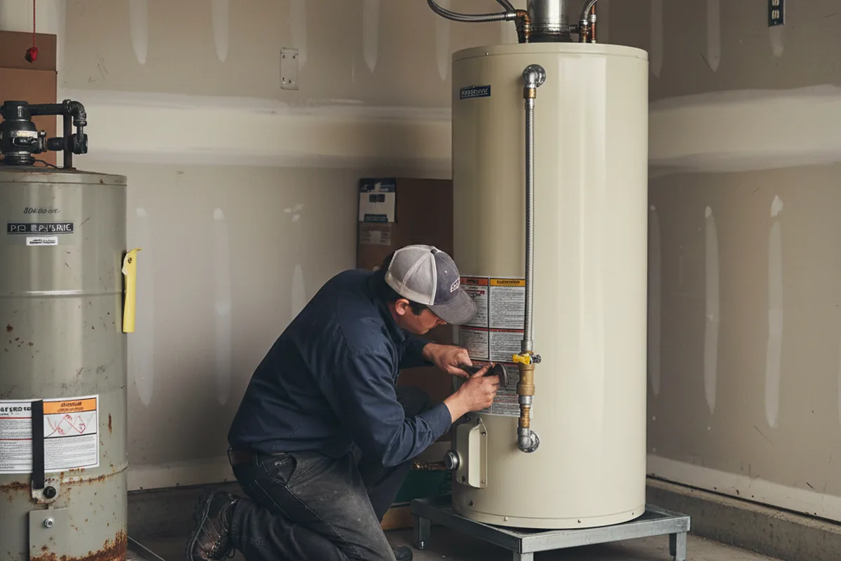 Water heater and shutoff valve replacement in Selinsgrove